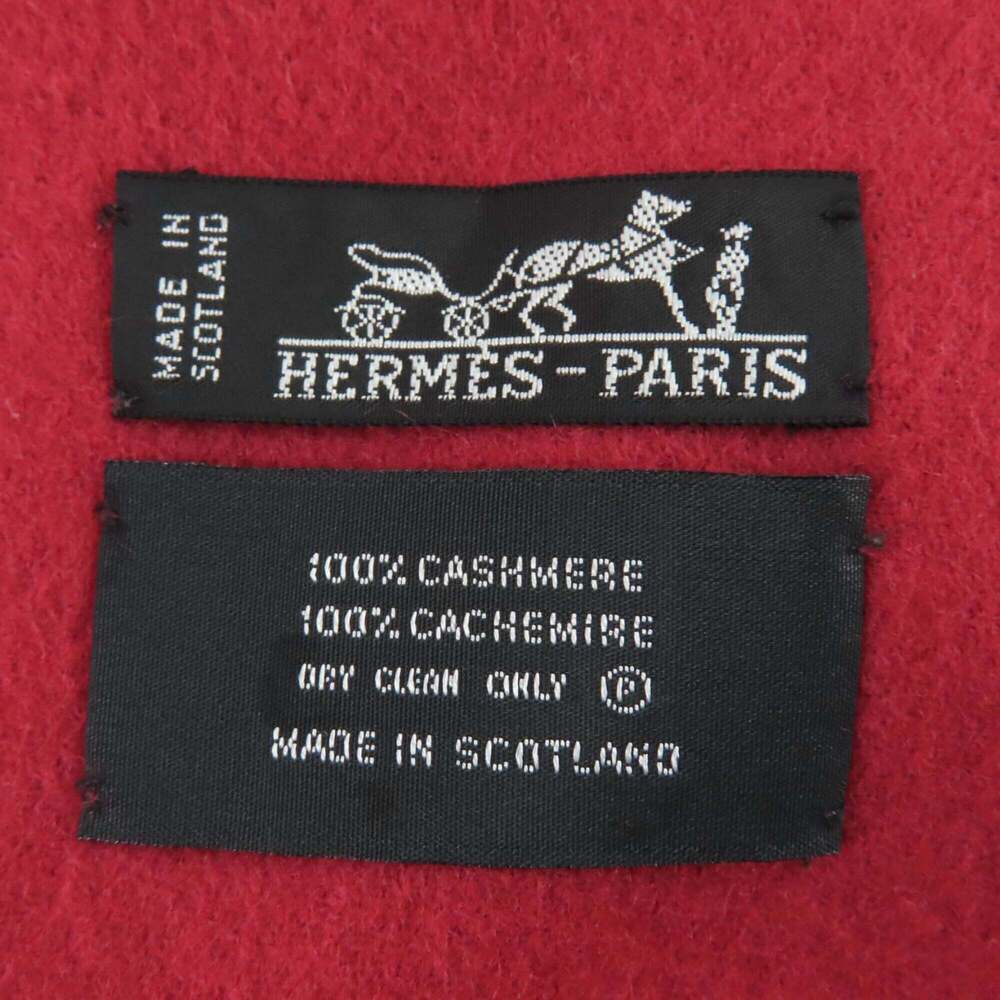 HERMES Authentic Red Scarf - Picture 8 of 8